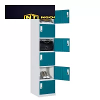 TỦ CÁ NHÂN- TỦ LOCKER 6 NGĂN SƠN MÀU 6C1K